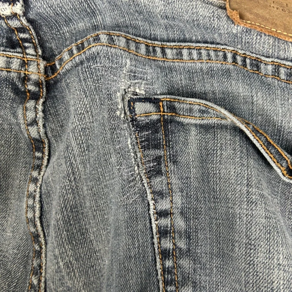 Agave Denim Rocker Jeans Mens 38 Blue Slim Straight Leg Handcrafted California